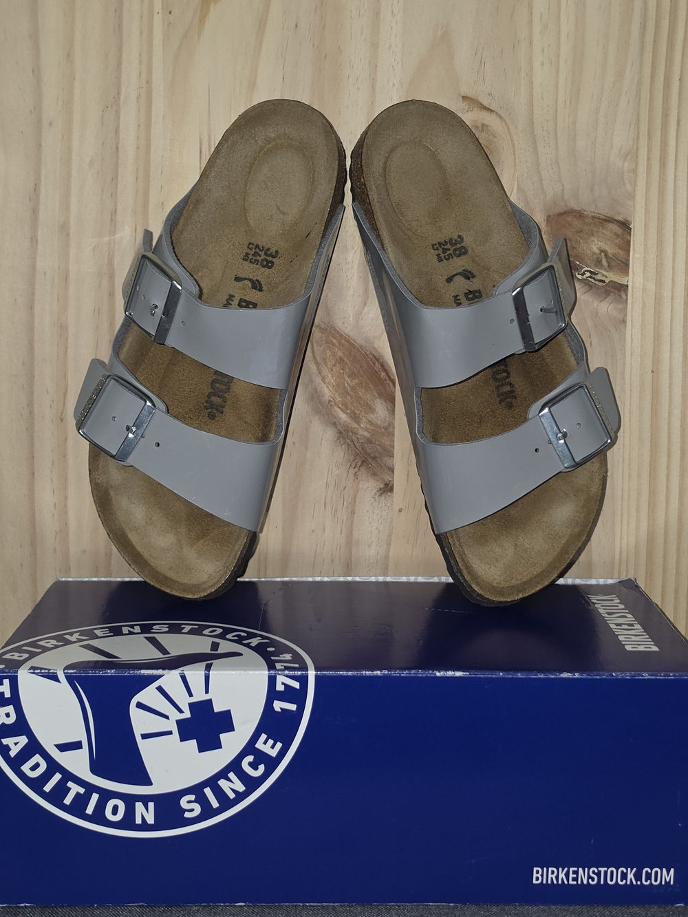 Birkenstock Arizona Two-Strap Sandals - Gray